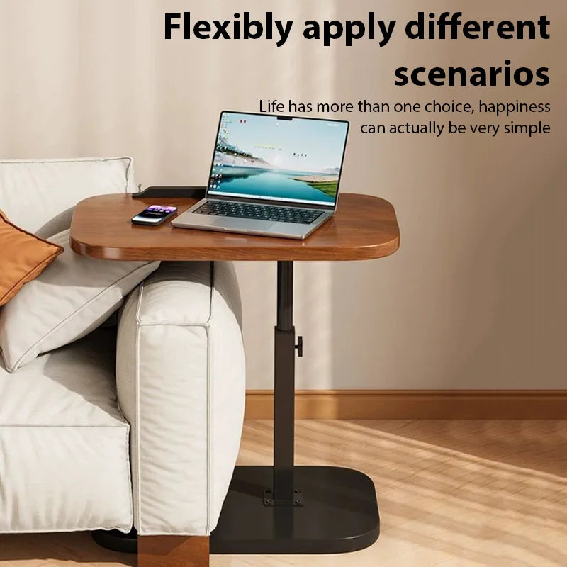 Multifunctional Lift Workstation For Small Space Computer Desk Foldable Bedside Table Adjustable Laptop Home Office Tea Table