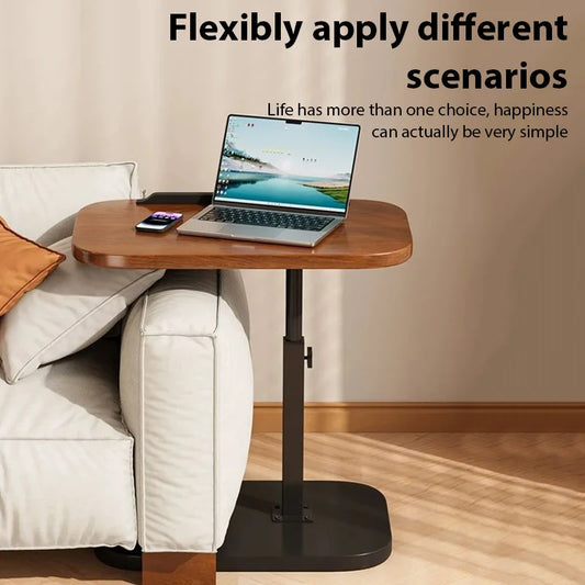 Multifunctional Lift Workstation For Small Space Computer Desk Foldable Bedside Table Adjustable Laptop Home Office Tea Table